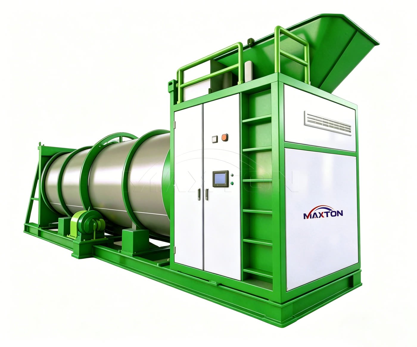 Drum composting machine for organic waste fermentation by MAXTON