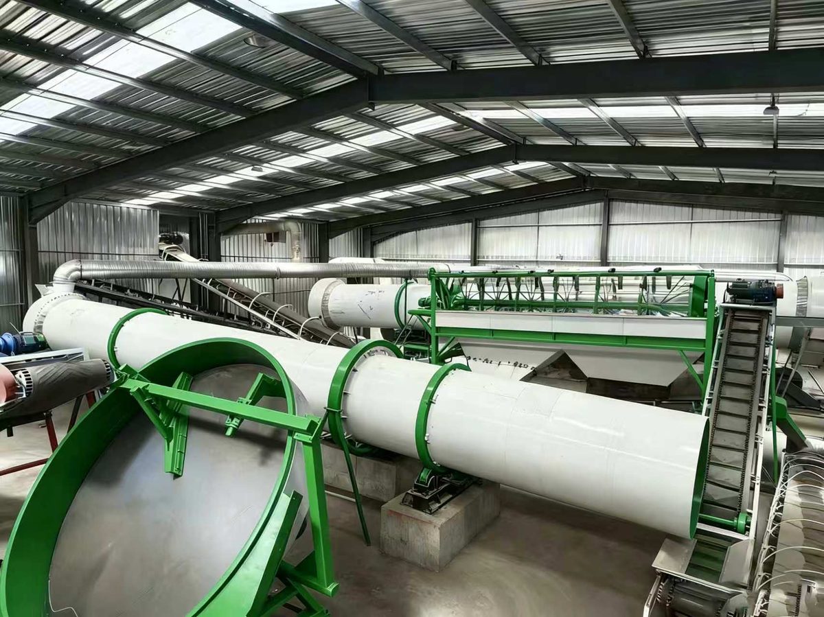 Sitio de proyecto de fertilizante orgánico de estiércol de pollo 10 T/H en Tailandia