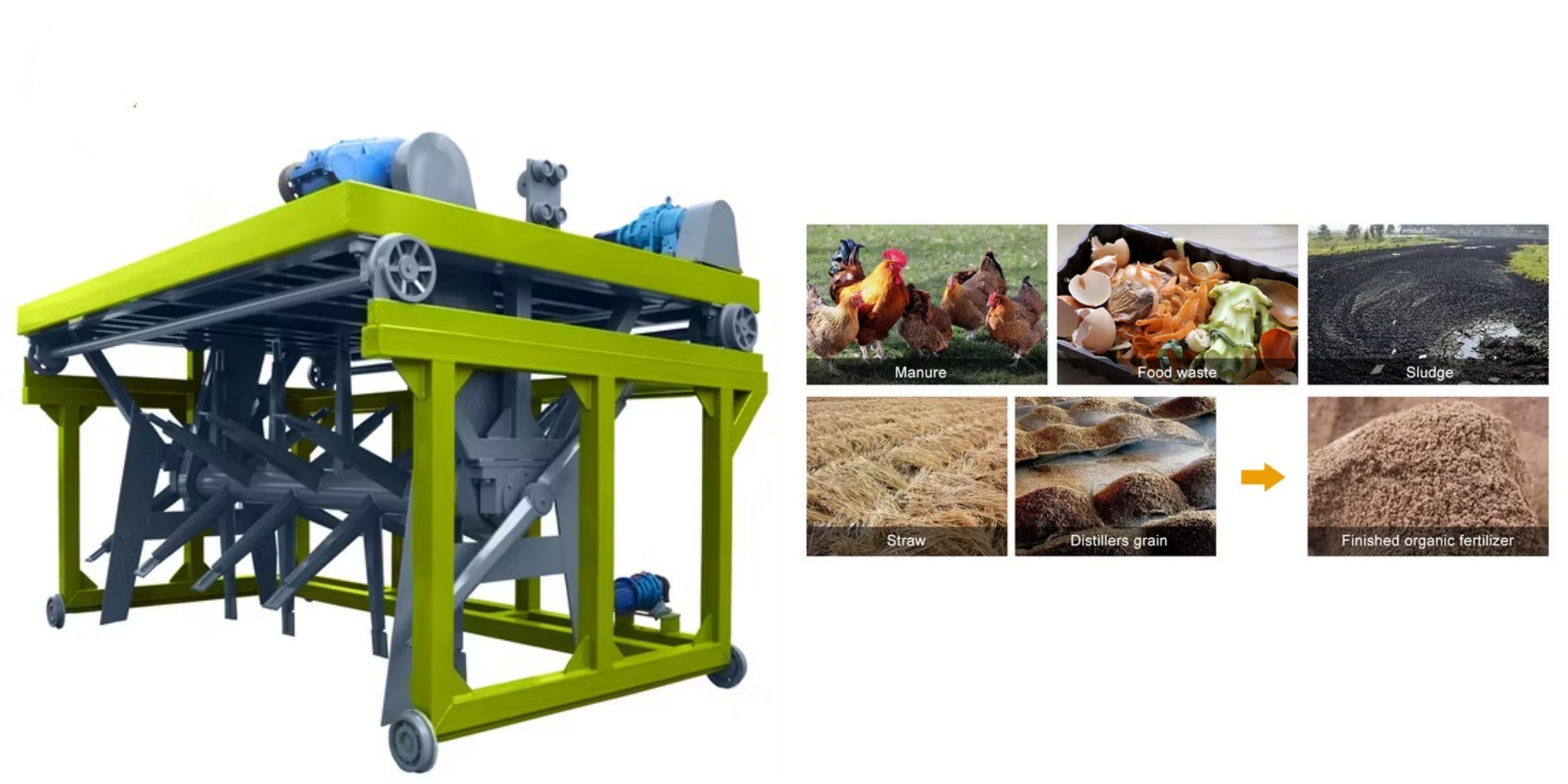 Groove Type Compost Turner